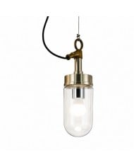 Rustik svart kupolformad taklampa i sliten design HL3982