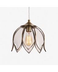 Szara lampa wisząca Wabi-Sabi z luffy HL4054