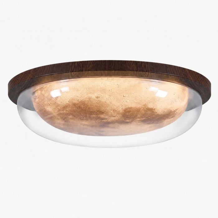 Vintage Moon Walnut Full Spectrum Plafondlamp HL3814