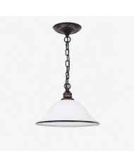Lámpara colgante pequeña vintage de travertino amarillo HL3761