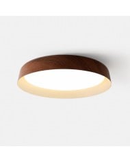 Walnut Full Spectrum Flush Mount Ceiling Light HL3755