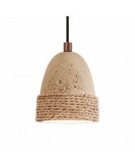Lampada a sospensione minimalista nordica in ottone e vetro - Luce trasparente HL4046
