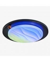 White Acrylic Sky Glow Flush Mount Ceiling Light HL3659