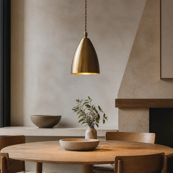 Mini hanglamp van verouderd messing HL4554