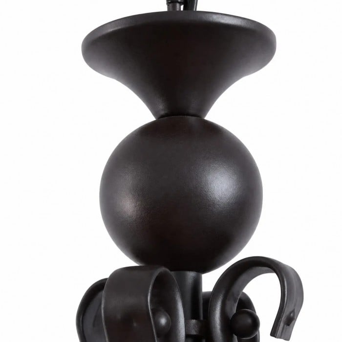 Amerikaanse vintage hanglamp met ijzeren kooi en 4 lampen HL4204