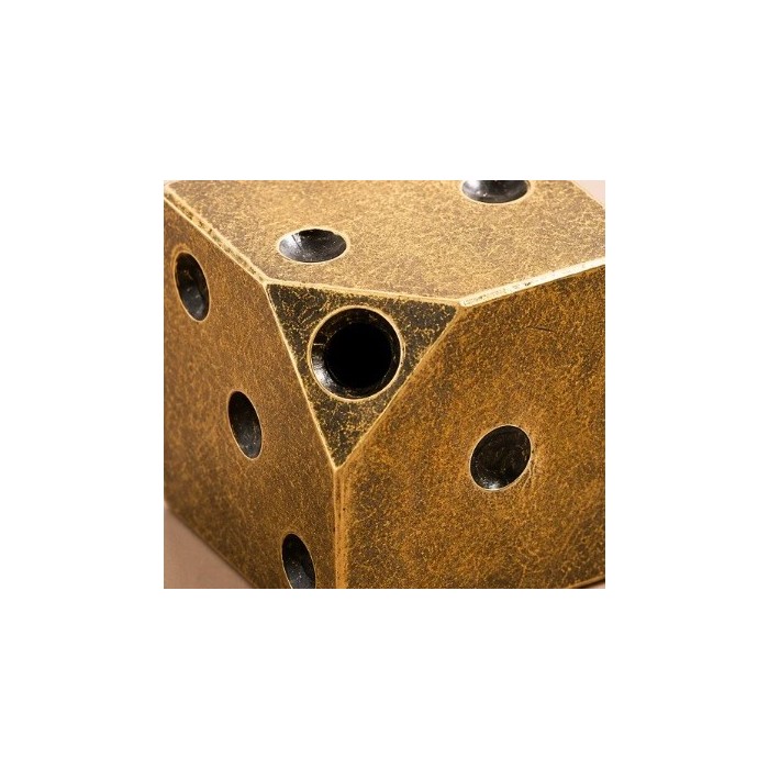 Bouton de meuble à dés en laiton antique HL4591