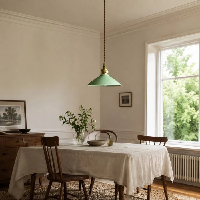 Antique Celadon Ceramic Pendant Light HL4545