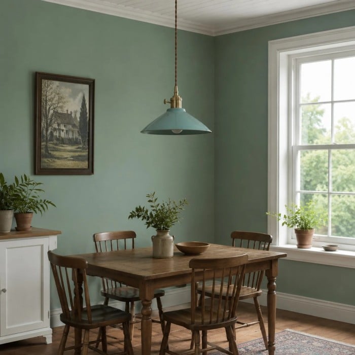Antique Celadon Ceramic Pendant Light HL4545