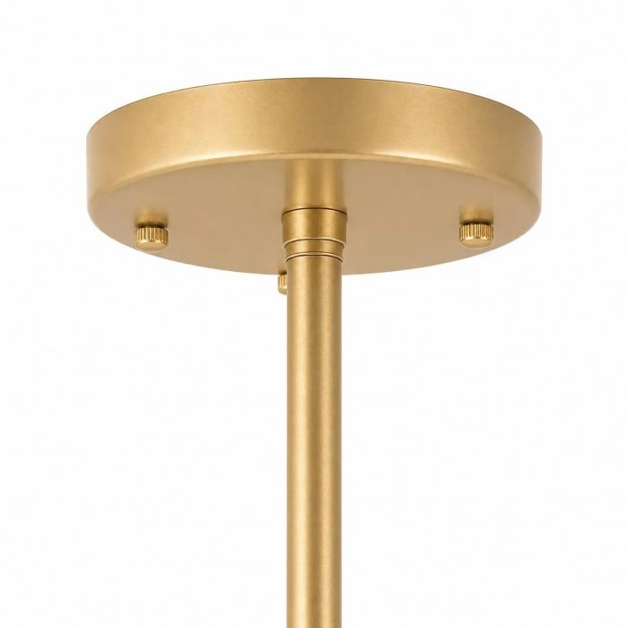 Aurelia Kronleuchter aus gold-weißem Glas HL4267
