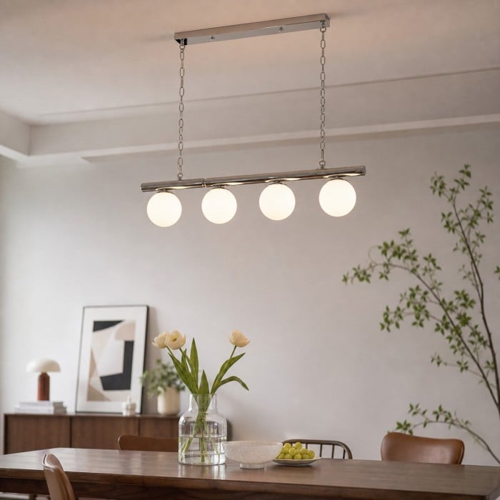 Bauhaus-Glas-Esszimmer-Kronleuchter HL4345