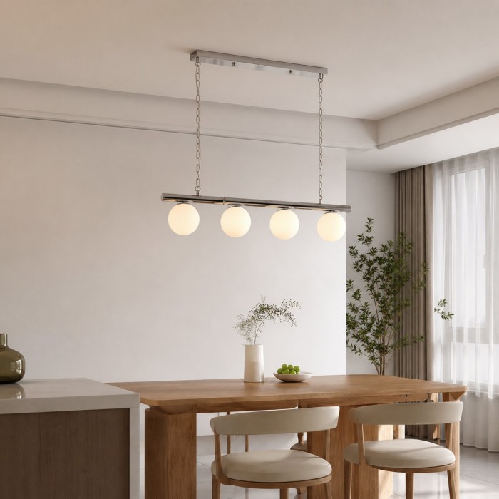 Bauhaus-Glas-Esszimmer-Kronleuchter HL4345