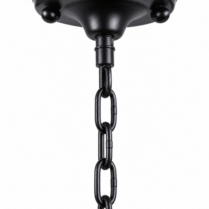 Black Trapeze Glass Pendant Light HL4277