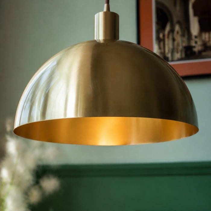 Suspension demi-dôme en laiton HL4507