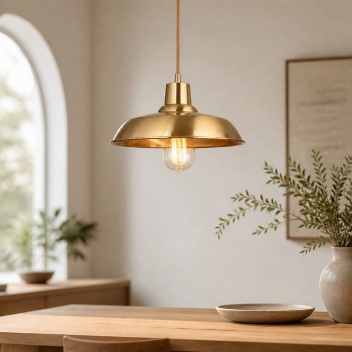 Suspension en laiton brossé pour salle à manger et îlot de cuisine HL4537