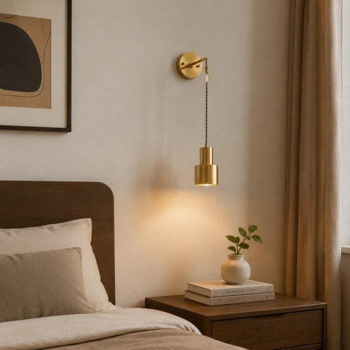 Brushed Brass Wall Sconce HL4542