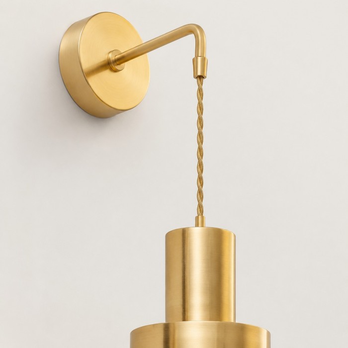 Brushed Brass Wall Sconce HL4542