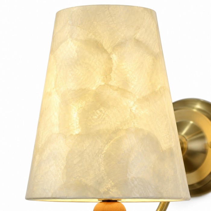 Capiz Shell and Wood Accent Wall Sconce HL4343