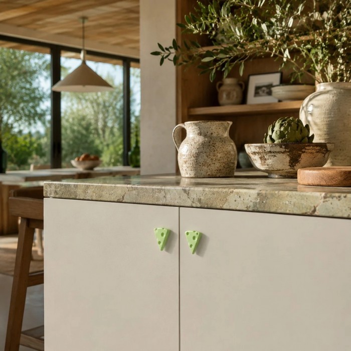 Cheese-Inspired Copper Cabinet Knob HL4627