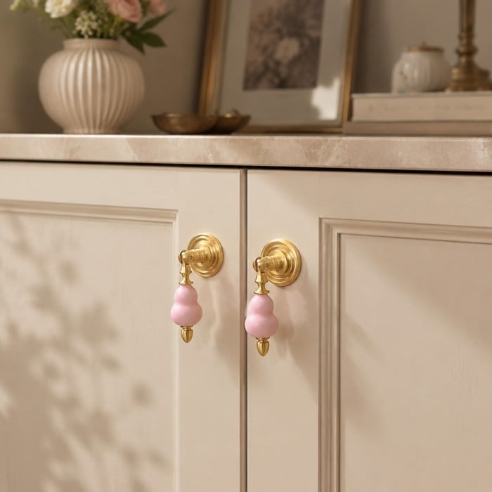 Maniglie per mobili in ceramica colorata HL4635