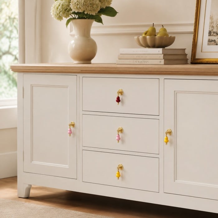 Maniglie per mobili in ceramica colorata HL4635