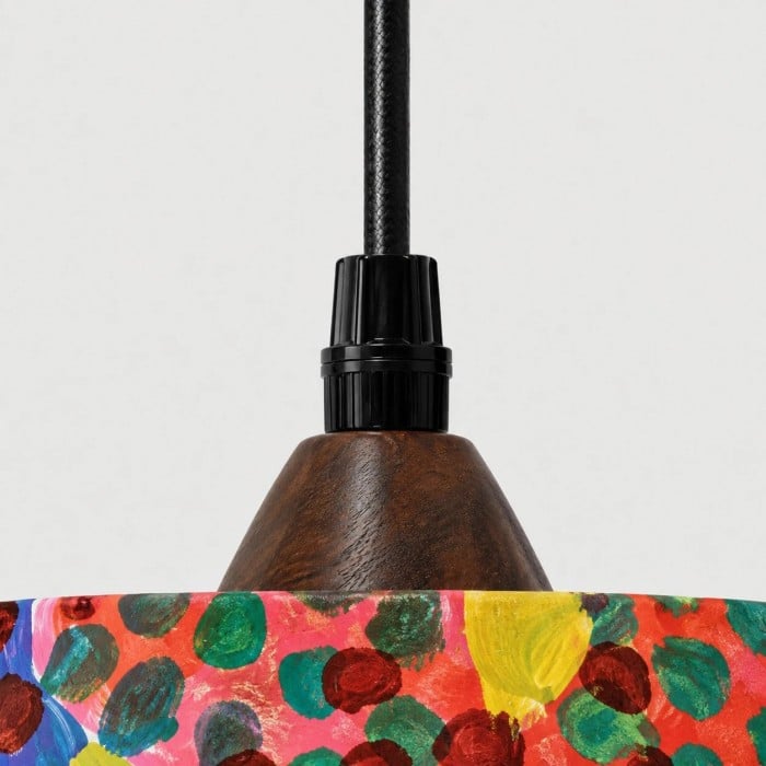 Suspension en tissu à motif floral coloré HL4461