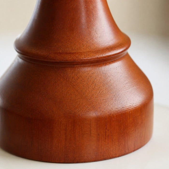Suspension en céramique crème et bois HL4367