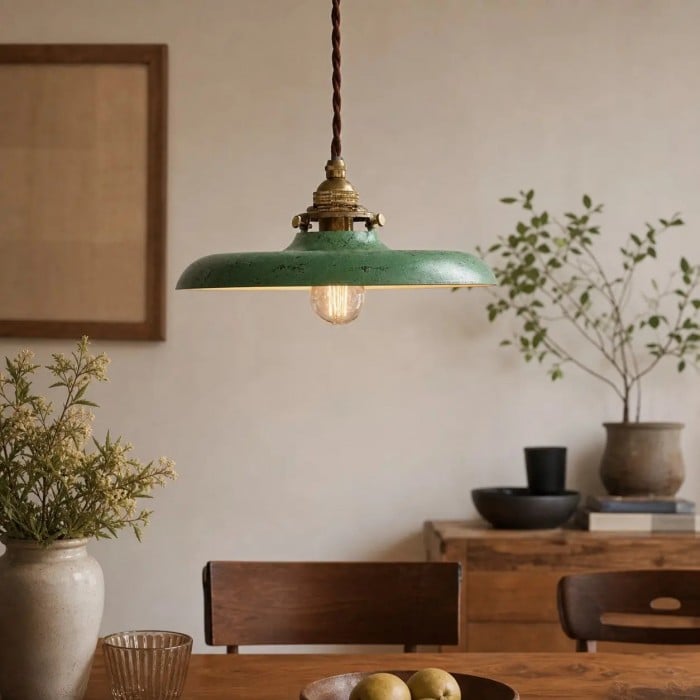 Suspension en métal style industriel vieilli HL4202
