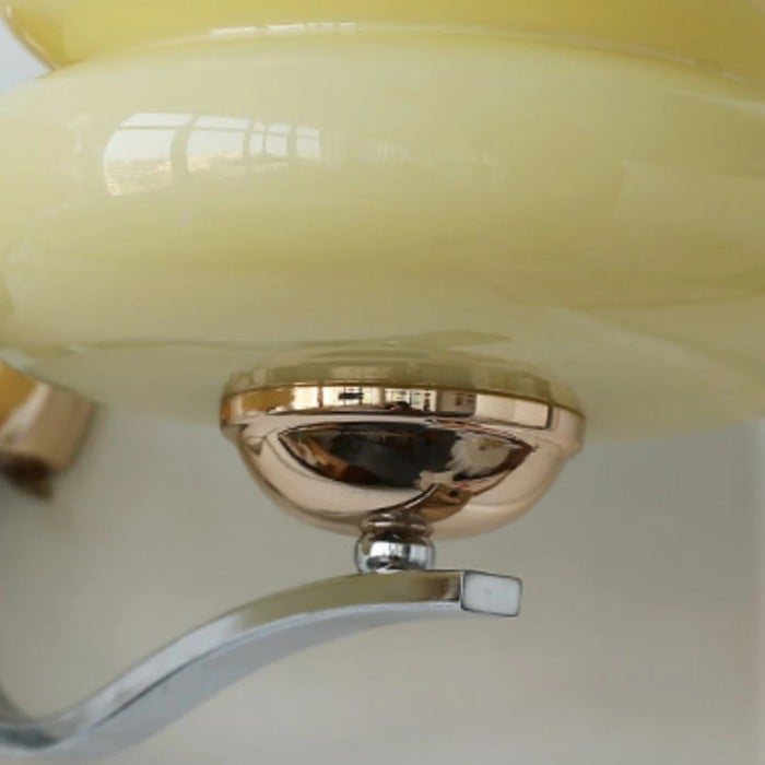 Double Layer Milk Glass Wall Sconce HL4645
