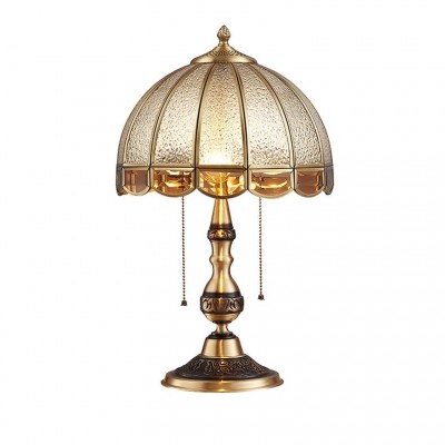 Vintage luxe koperen tafellamp