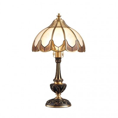 Vintage luksusowa lampa stołowa z mosiądzu