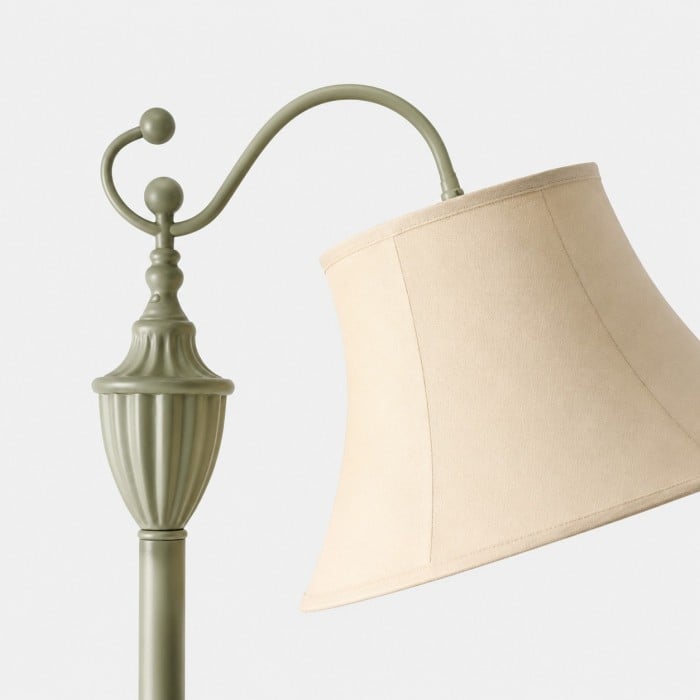 French Country Curved-Arm Floor Lamp HL4415