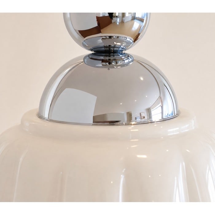 Suspension en céramique festonnée française HL4358