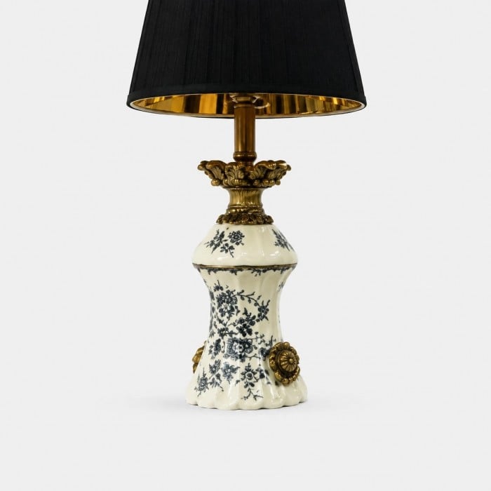 Franse vintage keramische tafellamp HL4571