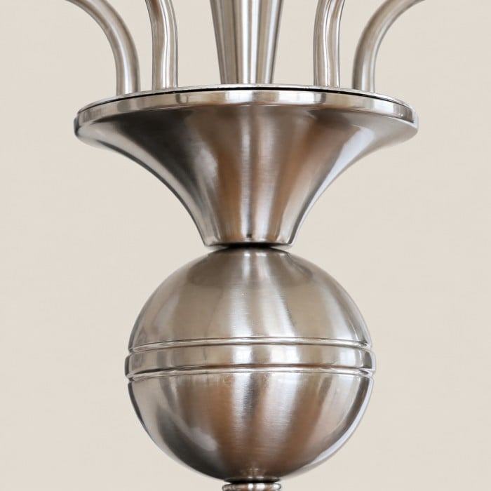Französischer Vintage-Kronleuchter mit Glasschirm HL4317