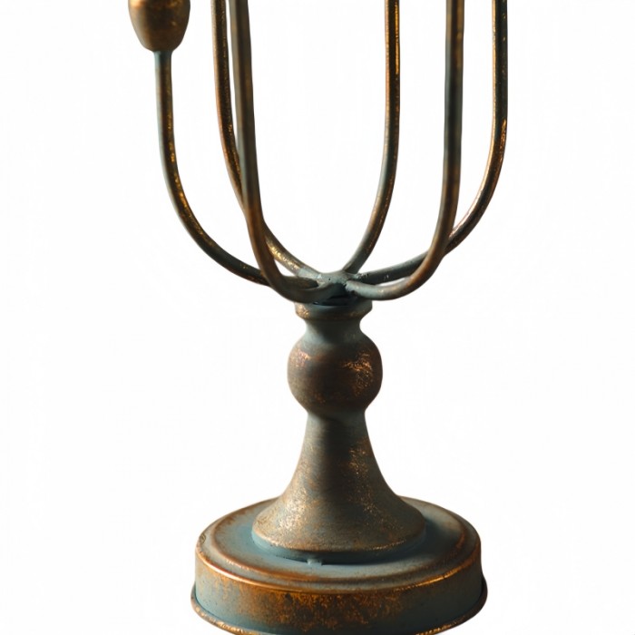 Fransk vintage ljusstake i järn med flera armar HL4634