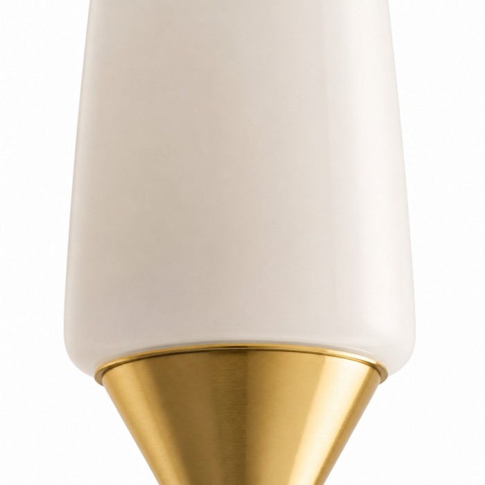 Aplique de pared francés vintage de cristal opalino HL4281