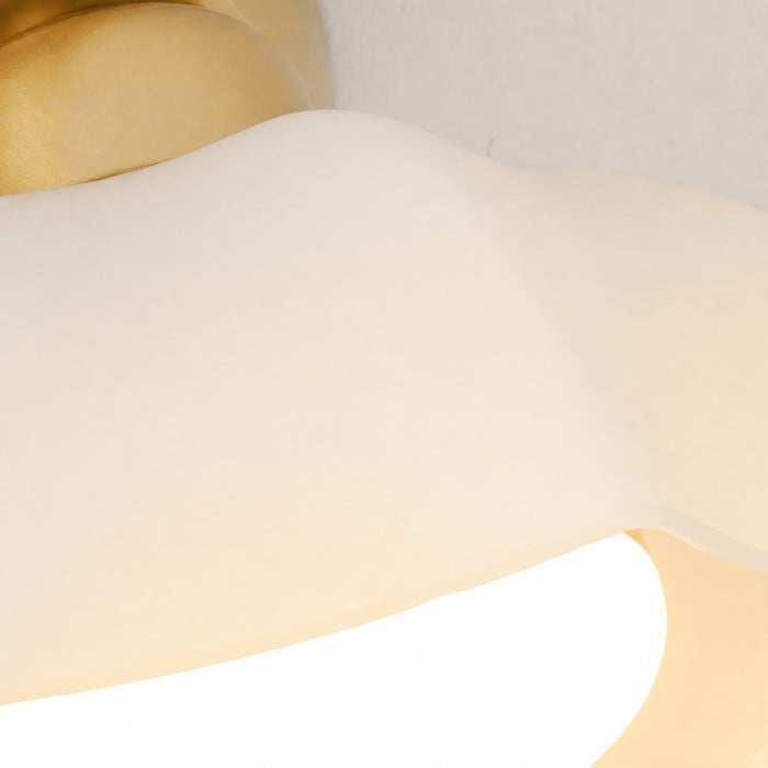 Guldvit glastaklampa HL4271 i infälld design