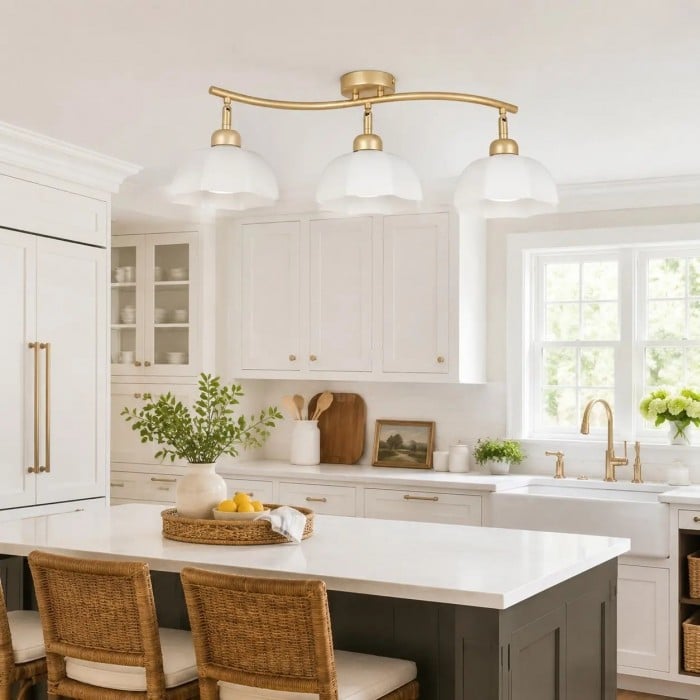 Gold Linear Ceiling Light HL4266