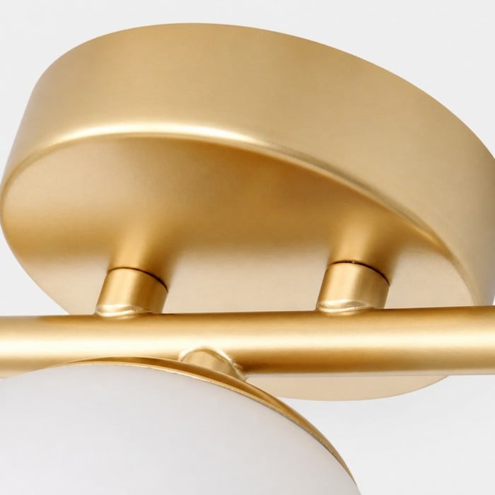 Lámpara de tocador de cristal opalino dorado HL4251