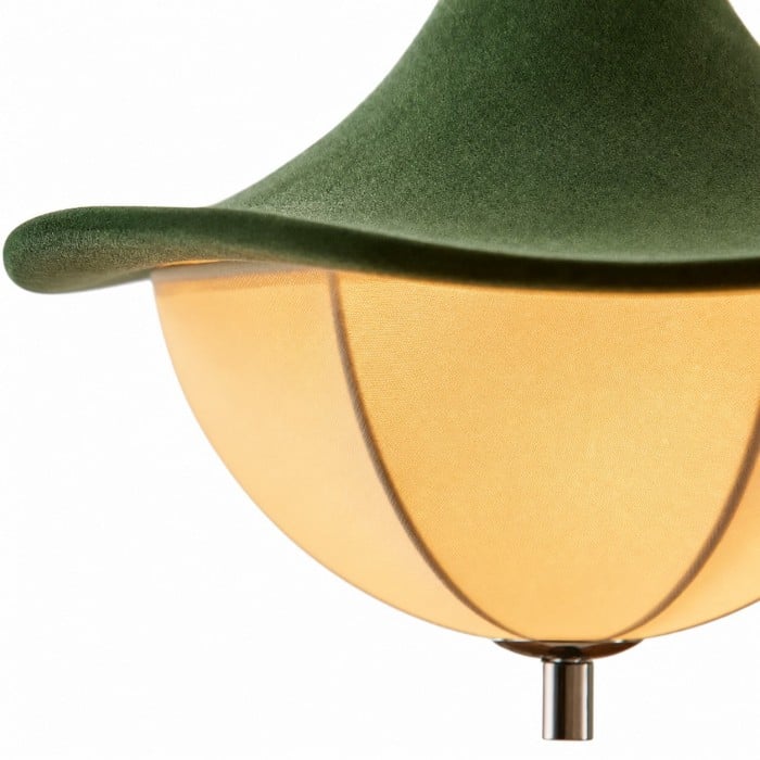 Suspension en tissu vert pour salle à manger HL4378
