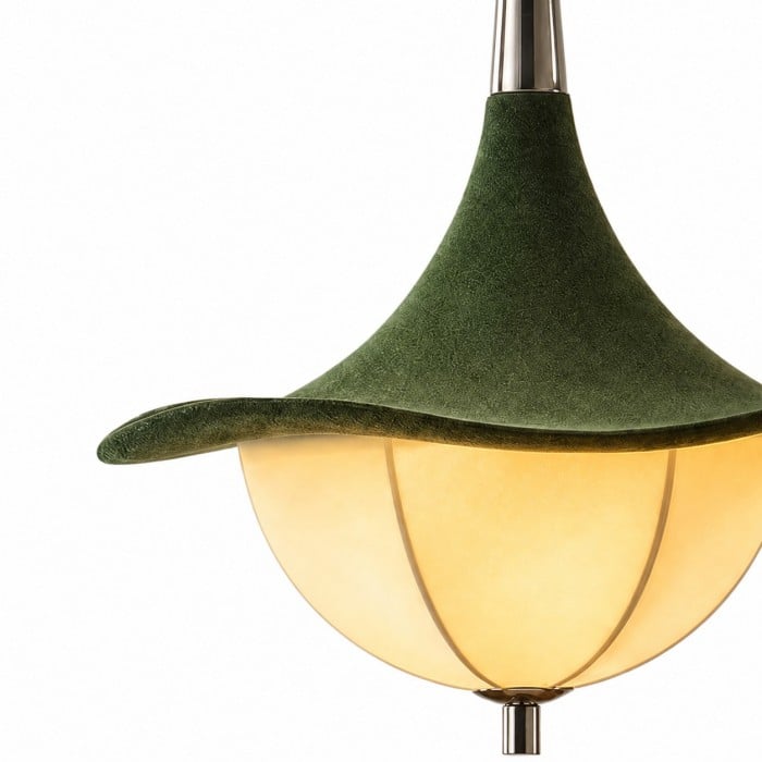 Suspension en tissu vert pour salle à manger HL4378