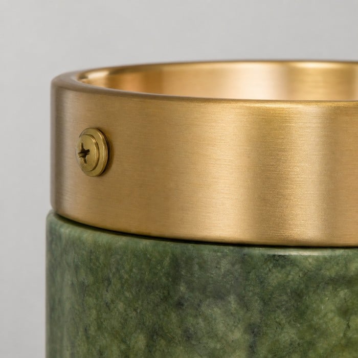Lámpara de techo empotrada de piedra jade verde HL4313