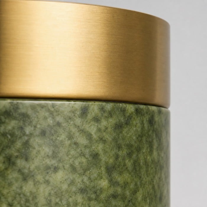 Lámpara de techo empotrada de piedra jade verde HL4313