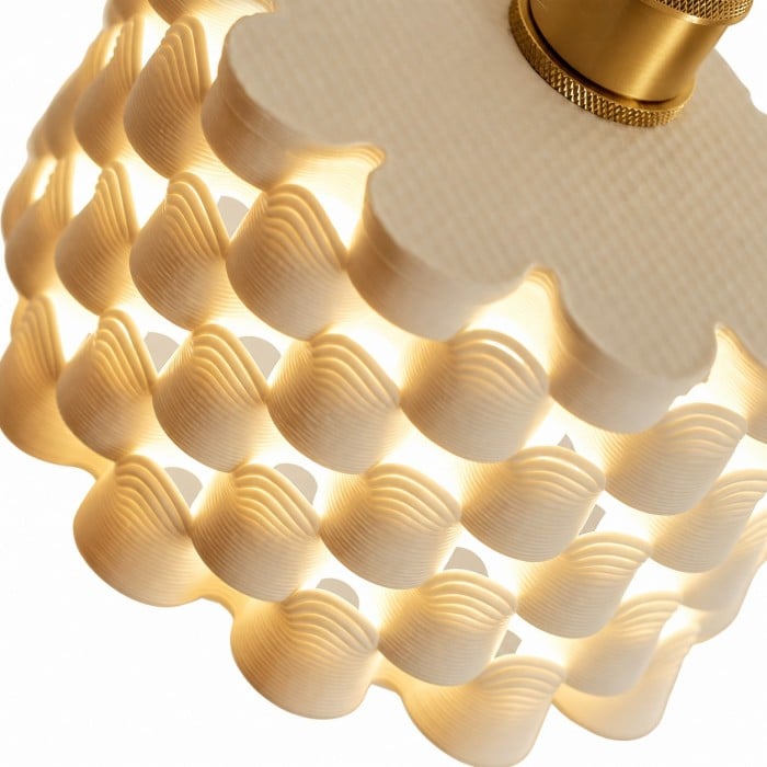 Handcrafted Ceramic Pendant Lamp with Brass Fitting HL4371