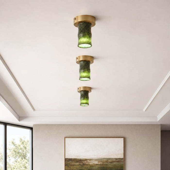 Lámpara de techo empotrada Jade Bamboo HL4318