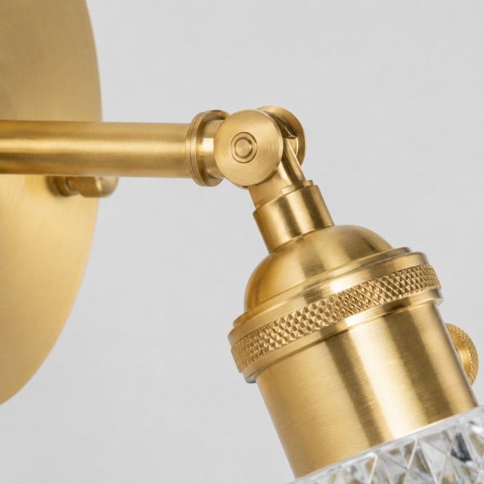 Japanse messing glazen wandlamp HL4502