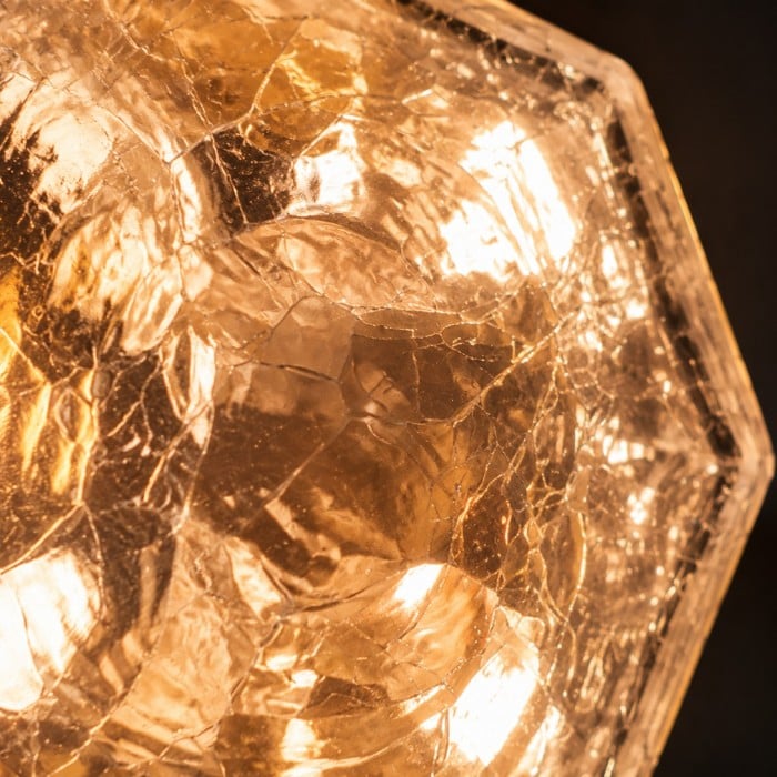 Japanse vintage hanglamp van craqueléglas HL4565