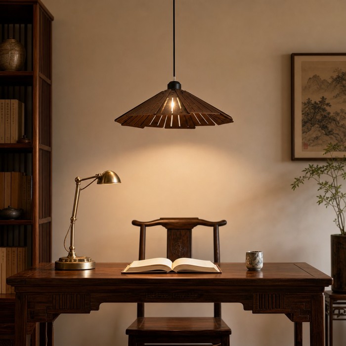 Houten hanglamp uit de Log-serie HL4329