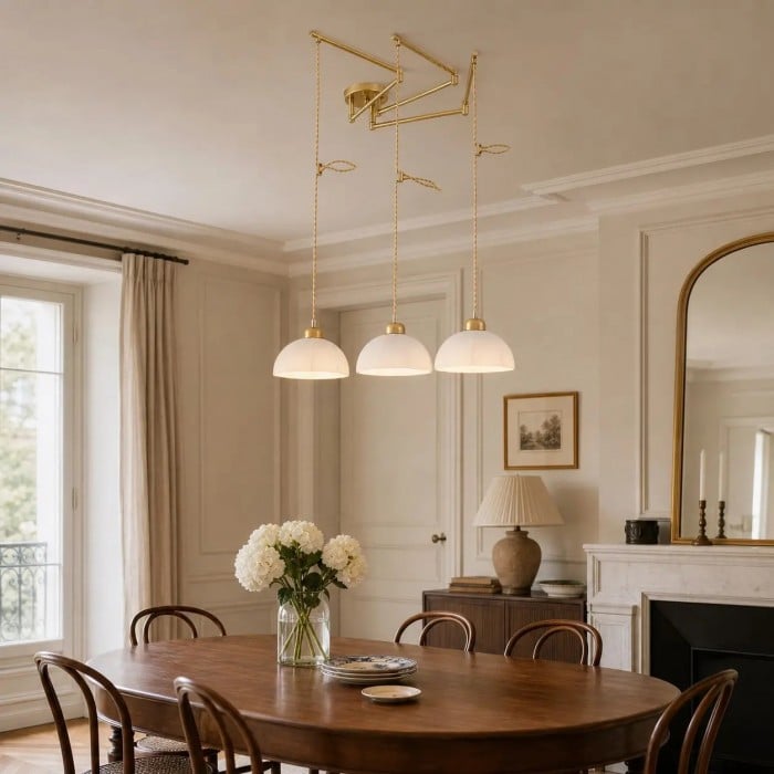 Moderne verstelbare hanglamp met zwenkarm HL4234