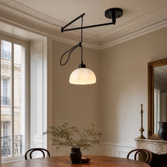 Moderne verstelbare hanglamp met zwenkarm HL4234